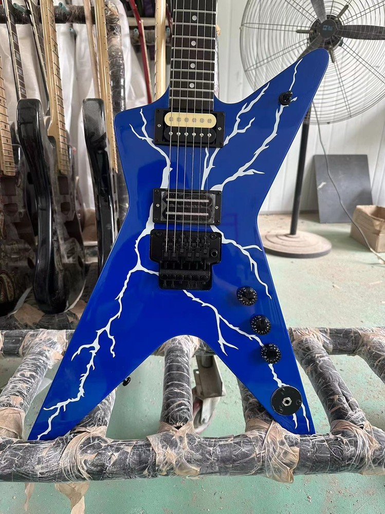 Factory Customized 6-string Irregular Shape Electric Guitar with A Top Quality