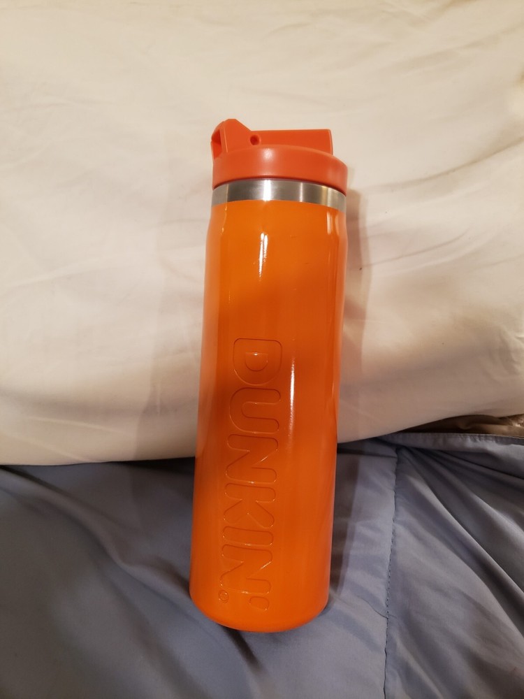 Dunkin Donuts 24oz Orange hydration bottle NO Carabiner