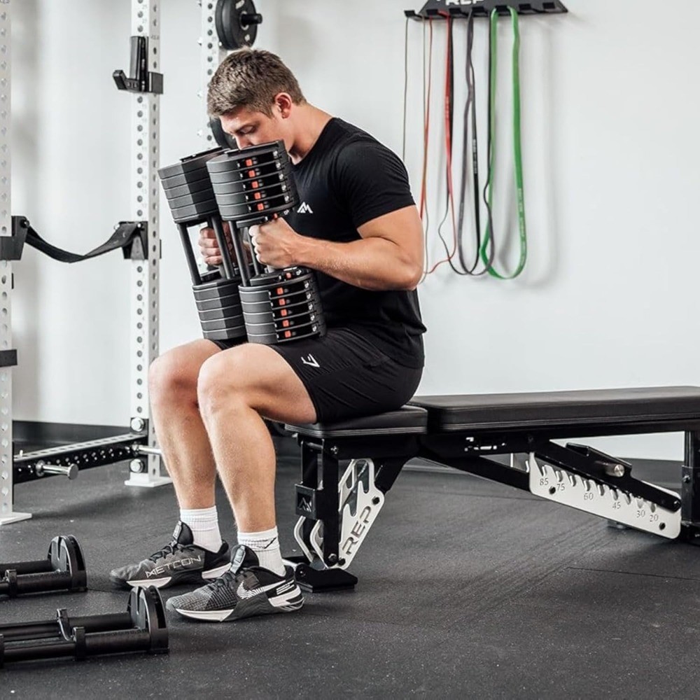 Rep Fitness Quickdraw Adjustable Dumbbells, Multiple weight ranges available