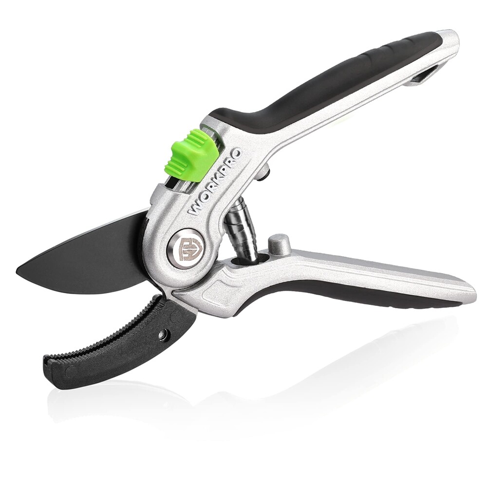 8"Garden Pruning Scissors Heavy Duty w/Ergonomically Design Handle, Labor-Saving
