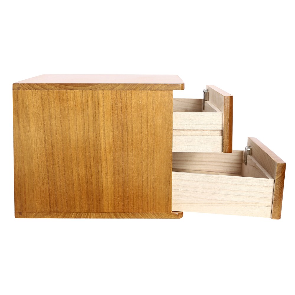 Gift Home/Office Lockable 2-Tier Desktop Storage Drawer 66.14 lbs Load-bearing