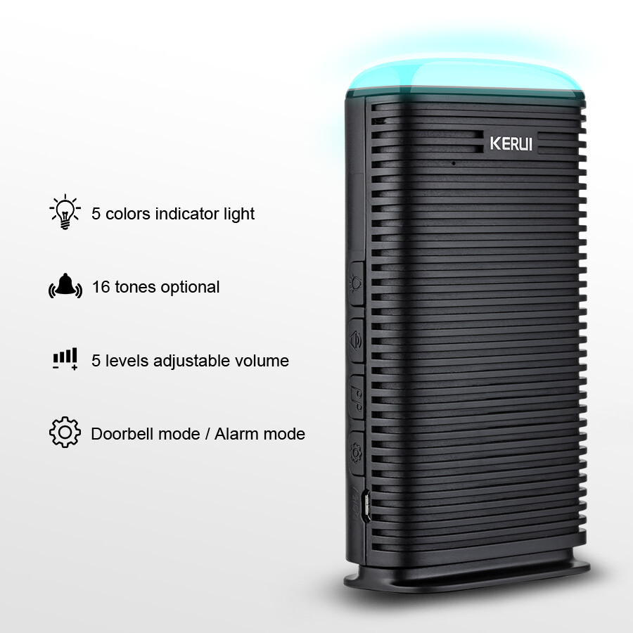 Wireless Driveway Alarm Motion Sensor Home Garage Alert Chimes Security System