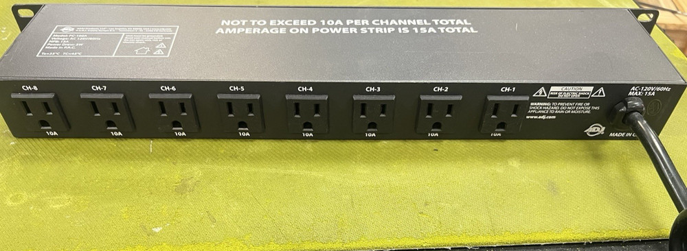 American DJ PC-100A 8-Switch ON/OFF Power Center