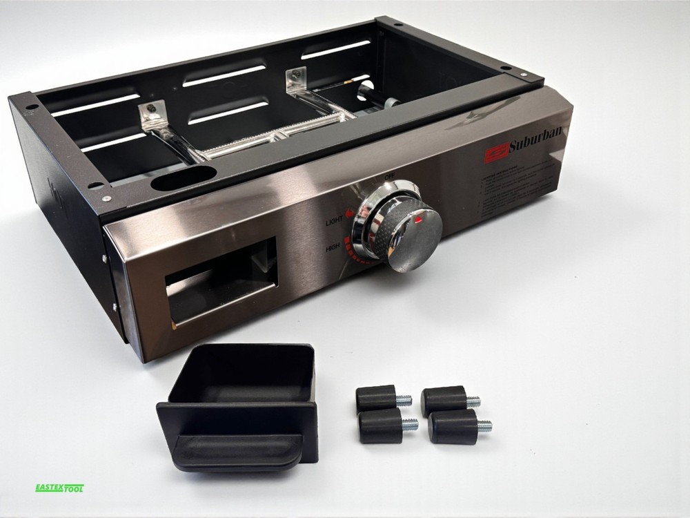 SUBURBAN COOKTOP ELITE 18'' GRIDDLE BASE WITH REGULATOR ,RV CAMPER, STAINLESS