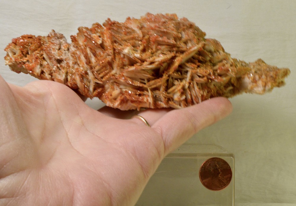 #2519 Vanadinite on Barite - Morocco - Large Display piece
