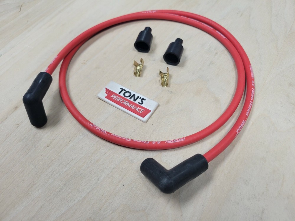 48" Red Pertronix 8mm Flame Thrower Magx2 SPARK PLUG WIRE kit