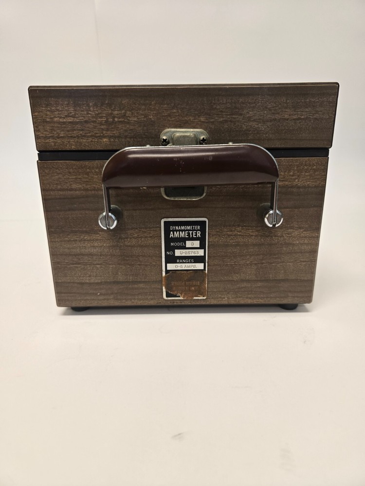 Sensitive Research Dynamometer Ammeter Model D Made by Singer Instrumentation
