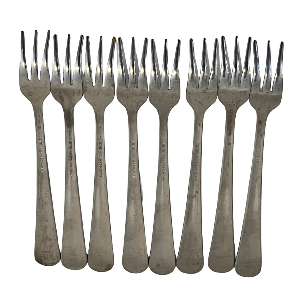 Hoan Stainless Steel Cocktail Fork Single Flatware 8 Pieces 5.8"