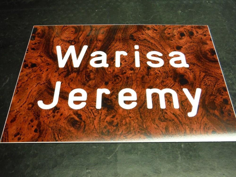 Custom Engraved Personalized Plastic Sign - new - 5x7