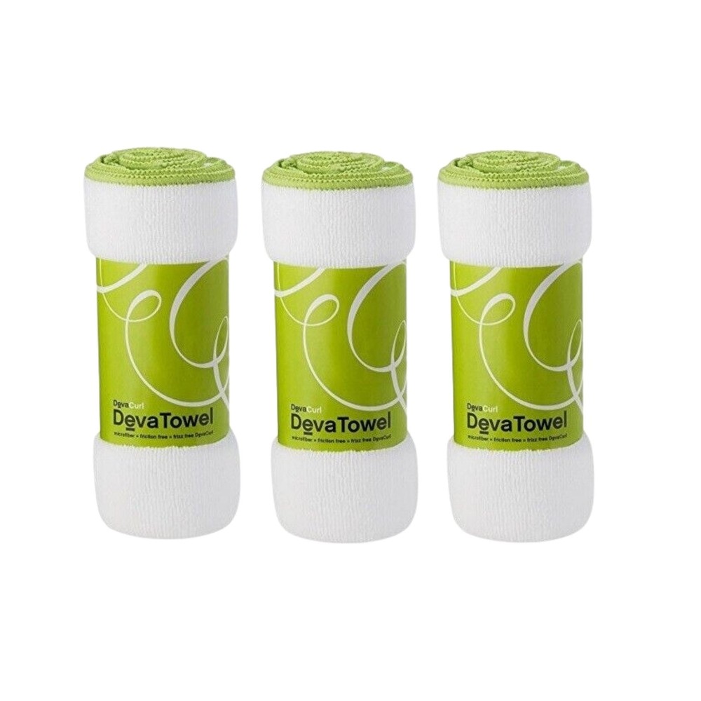Deva Curl Deva Curl Microfiber Towel Pack of 3 pcs,  White