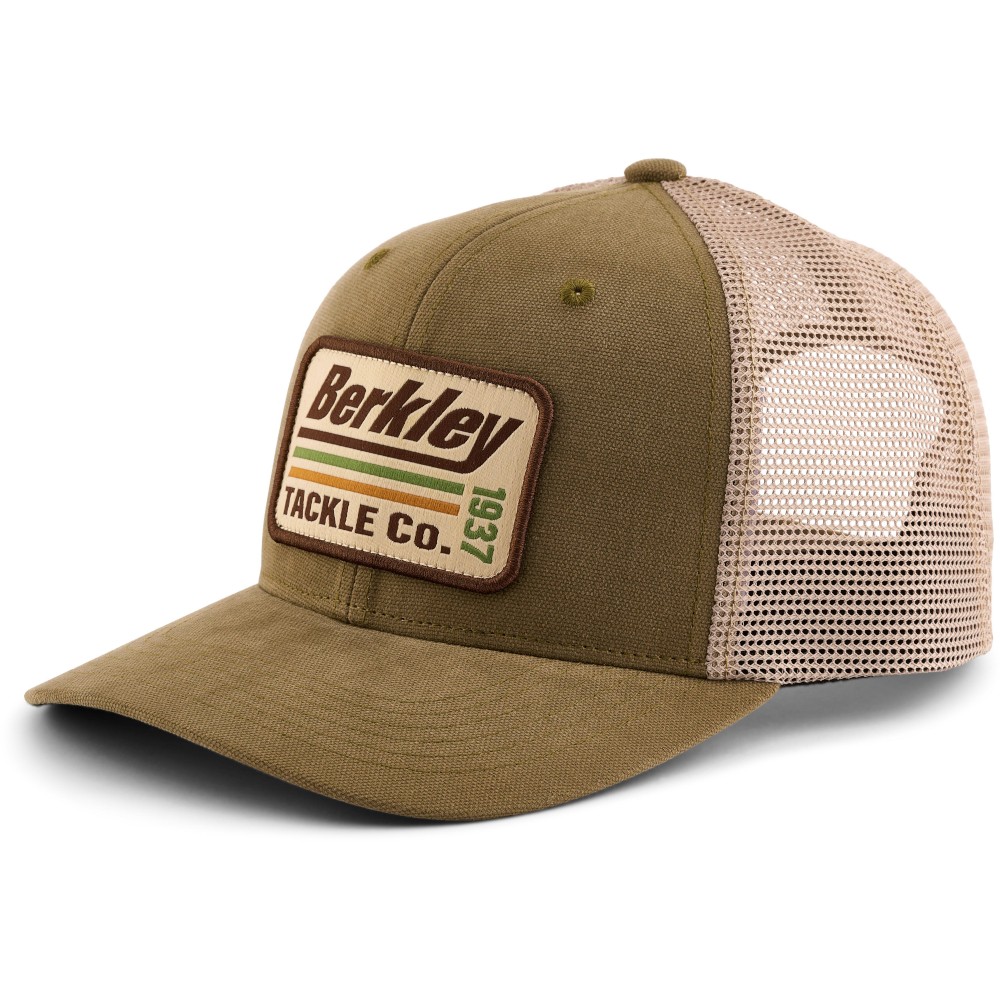 Berkley Striper Trucker Cap Olive Khaki