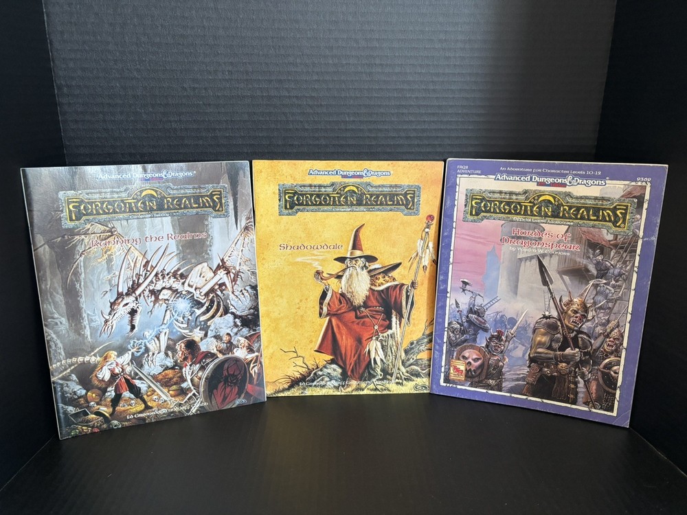ADVANCED DUNGEONS & DRAGONS FORGOTTEN REALMS PLAY BOOKS