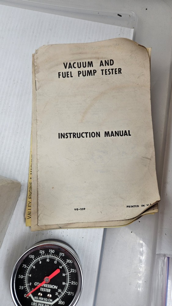 Allstate Testing Equipment Vintage Tune-Up Kit /Instructions - Sears & Roebuck