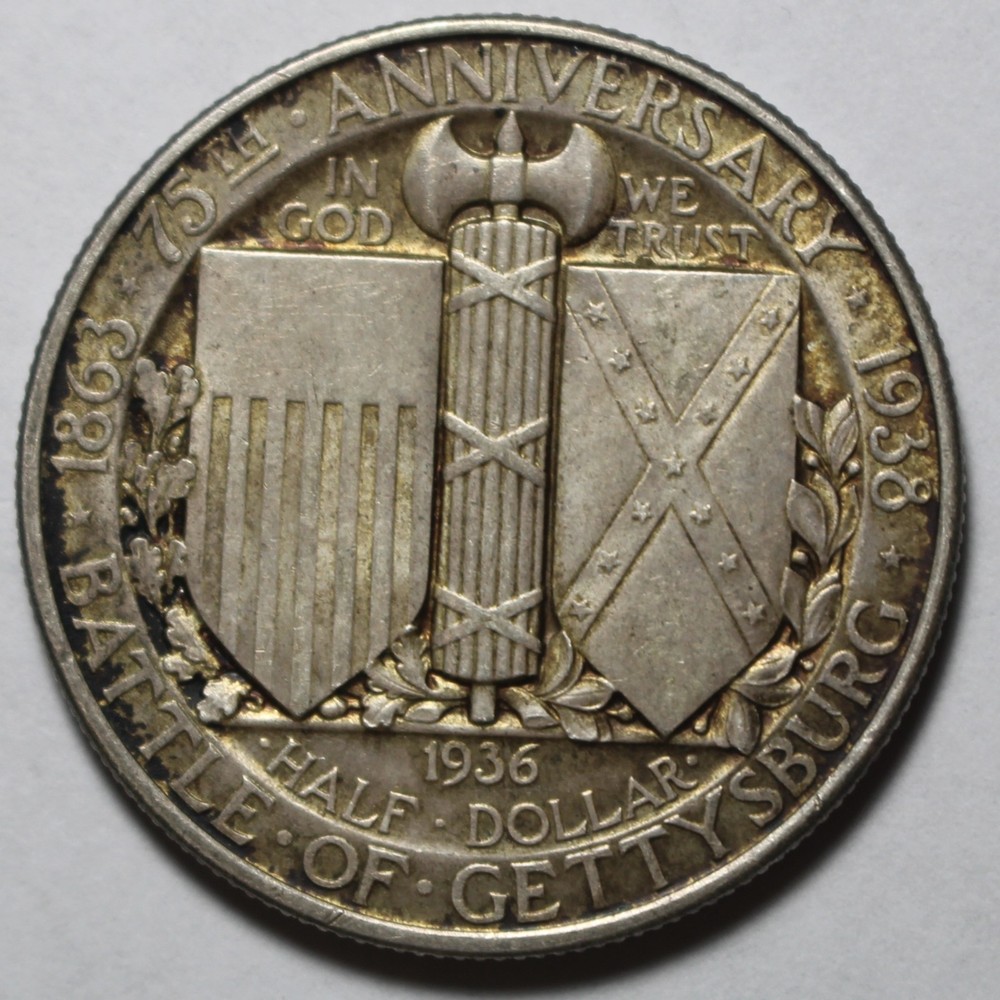 1936 Gettysburg Commemorative Half Dollar FG14