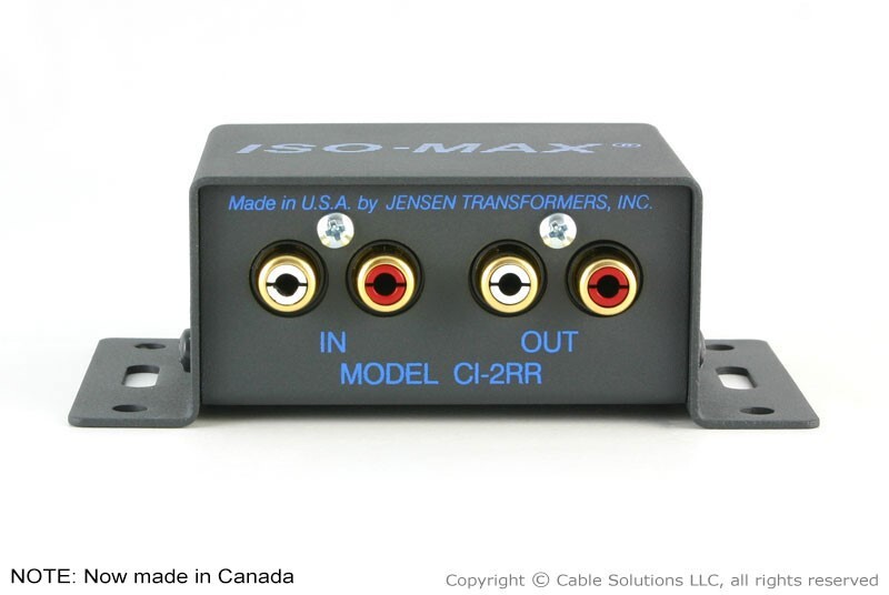 Jensen Transformers CI-2RR ISO-MAX Stereo Audio Hum/Buzz Eliminator/Isolator