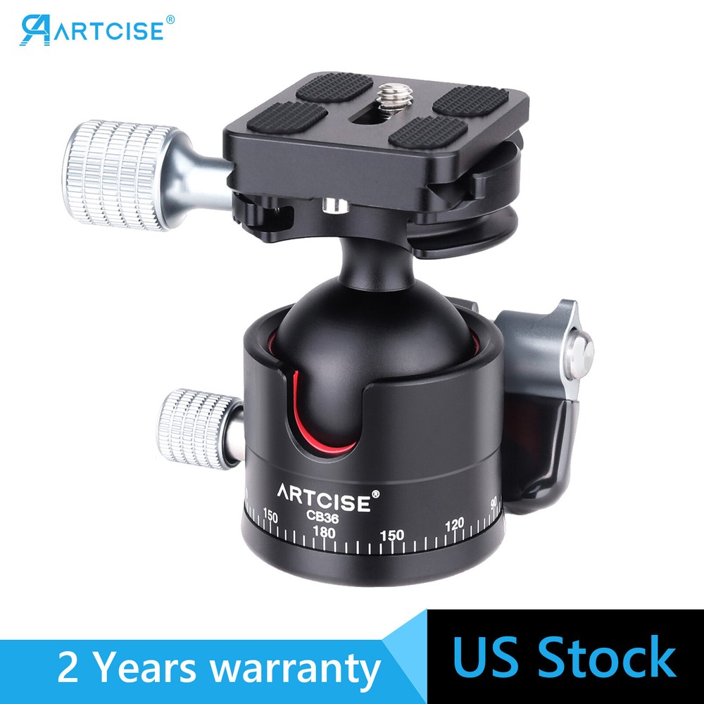 ARTCISE CB36 36mm Low Profile Tripod Head Heavy Duty Panoramic Ball Head