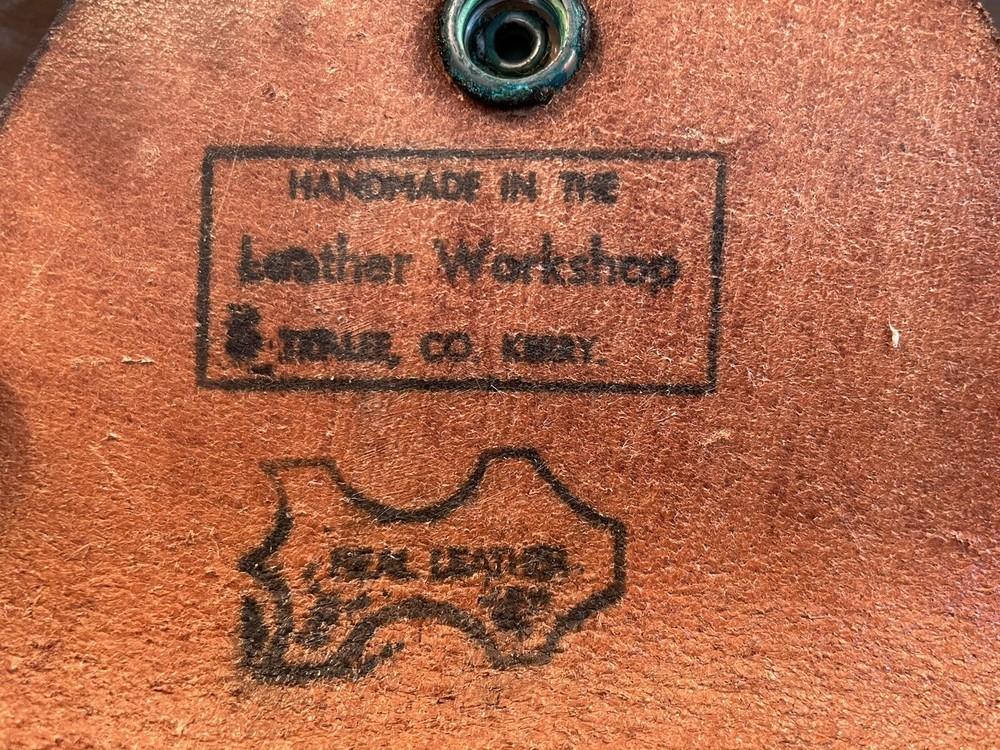Vintage Irish Embossed Leather Ammunition Belt