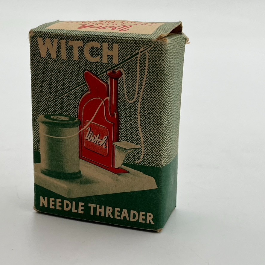 Vintage Witch Automatic Needle Threader w/ instructions & Box Germany Crafter