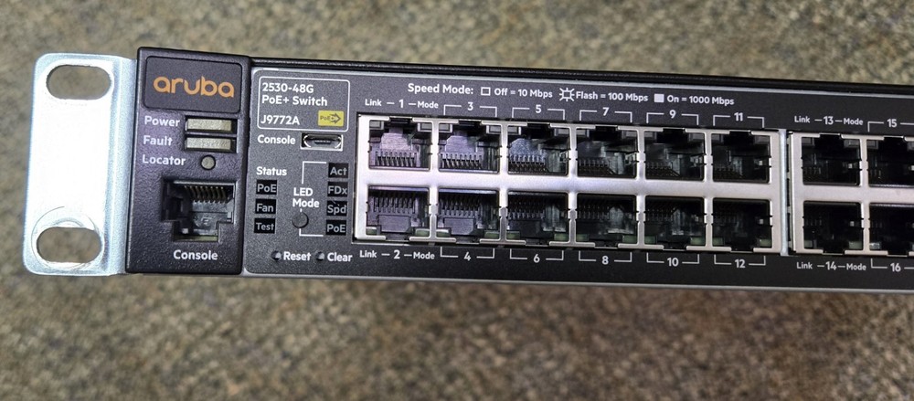 Aruba 2530 48G PoE+ Ethernet Switch with power cable