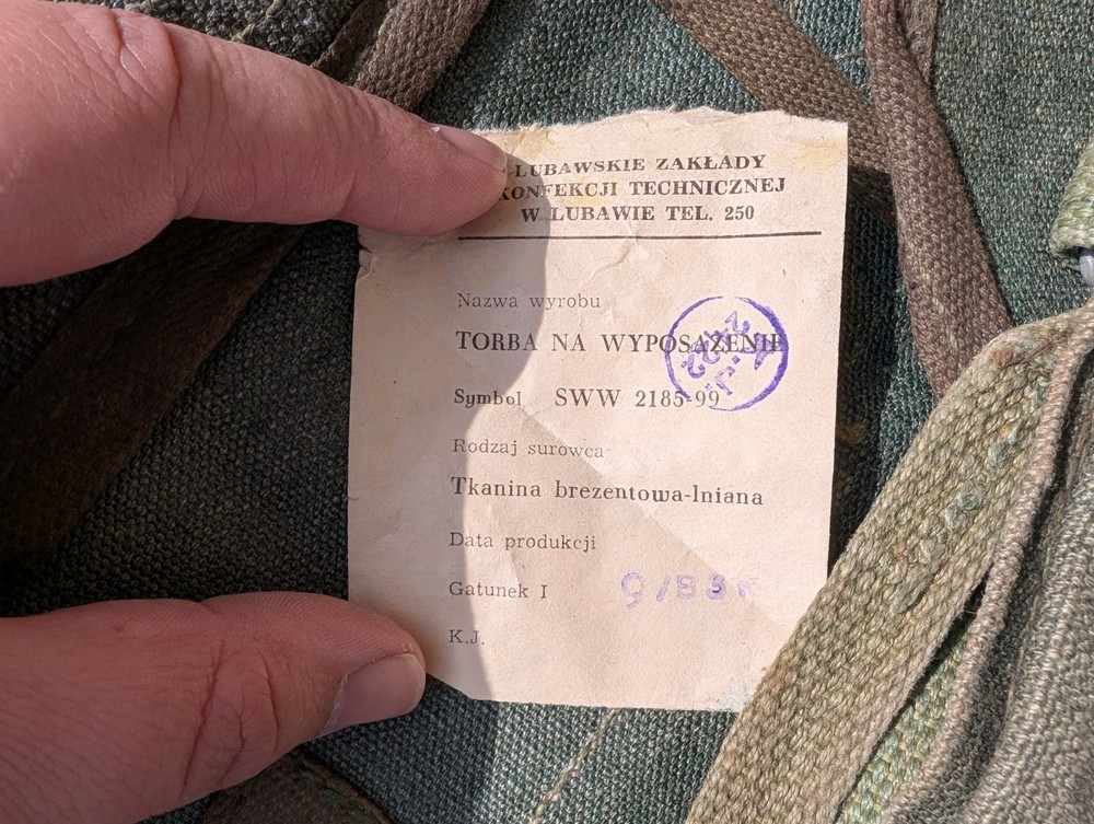 Polish army surplus breadbag