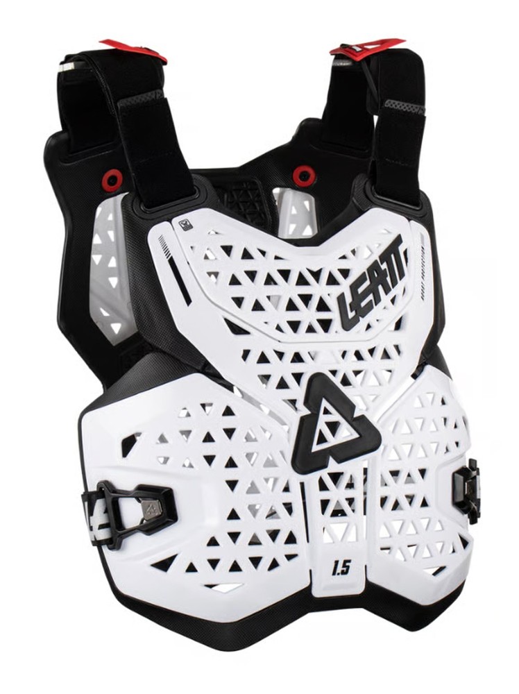 Leatt 1.5 Chest Protector – Unisex One Size White