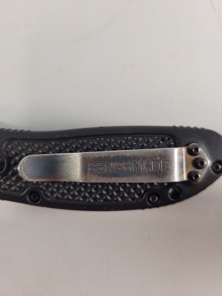 BenchmadeMini Griptilian Black Grivory Drop-point Folding Knife