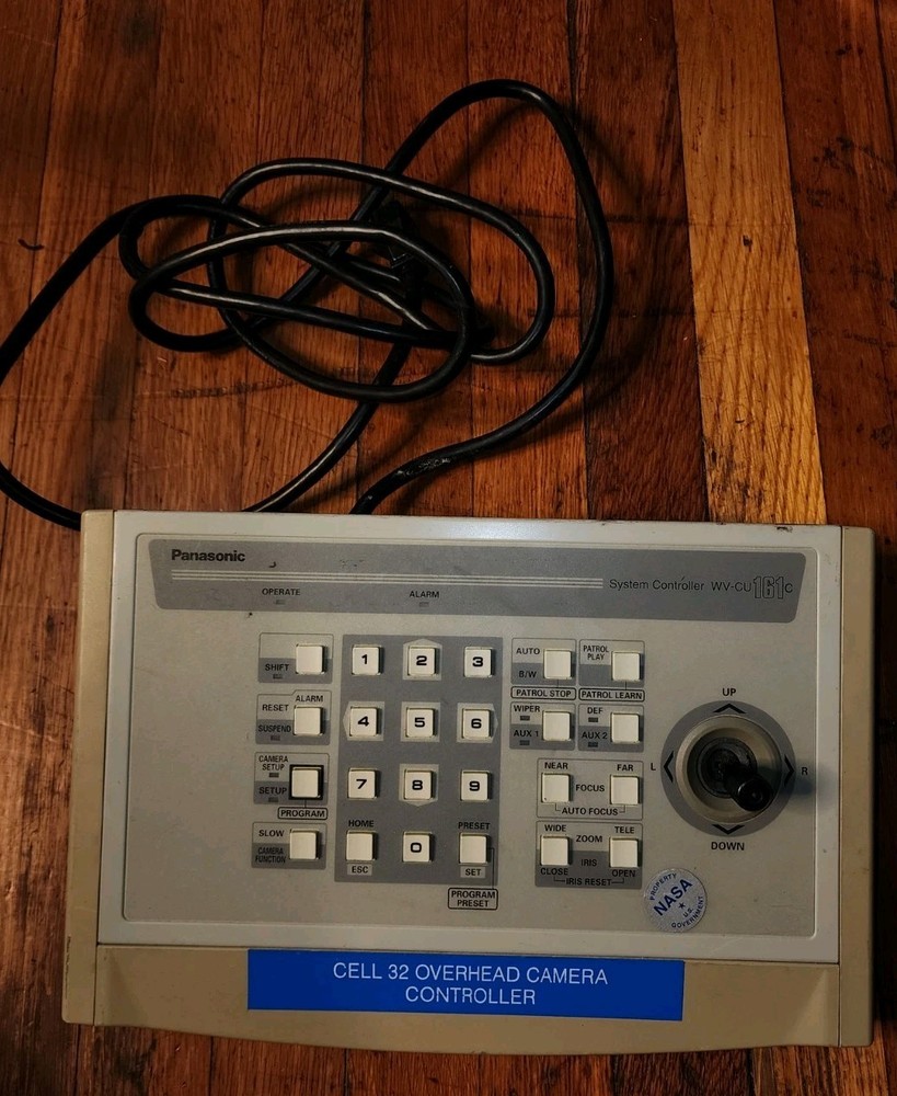Panasonic WV-CU161C PTZ Camera Controller Joystick Keyboard CCTV System