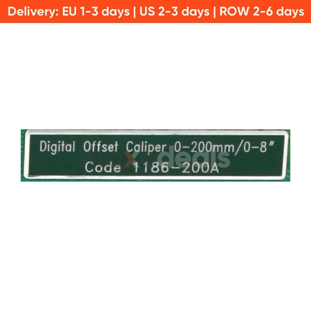 Insize 1186-200A Digital Offset Caliper New NFP