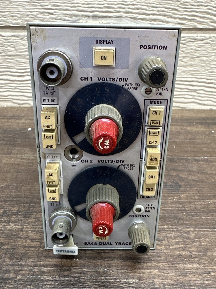 Tektronix 5A48 Dual Trace Amplifier Power Tested On