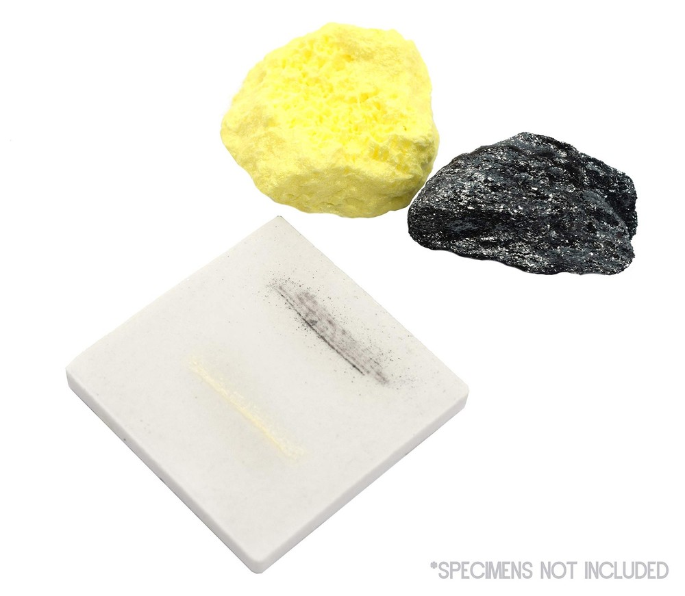 EISCO 12PK Streak Plates - for Testing Rocks & Specimens - Small, Off-white