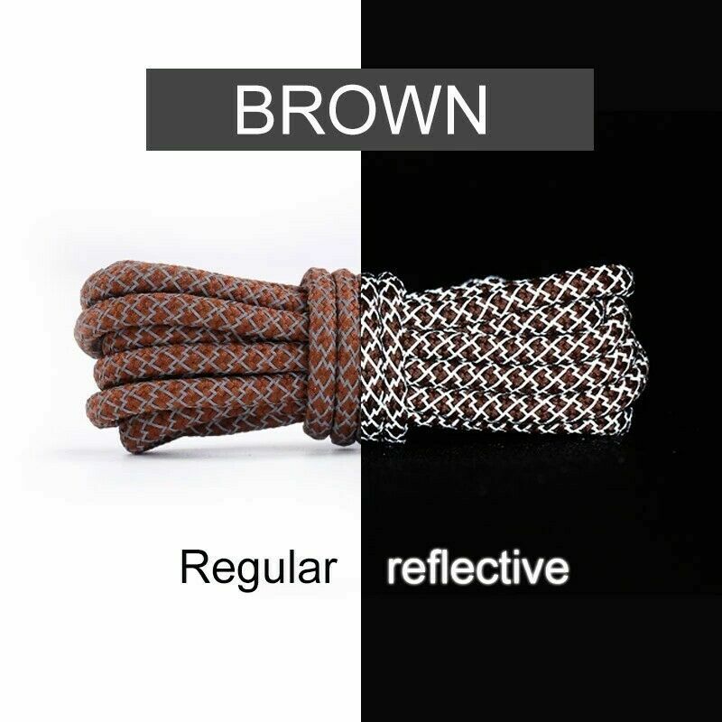 Premium Reflective Polyester Rope Athletic Shoes/Boot Laces Various Colors Sizes