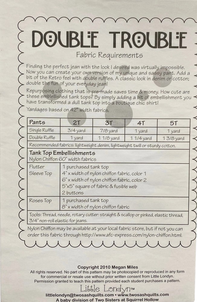 Double Trouble Pattern