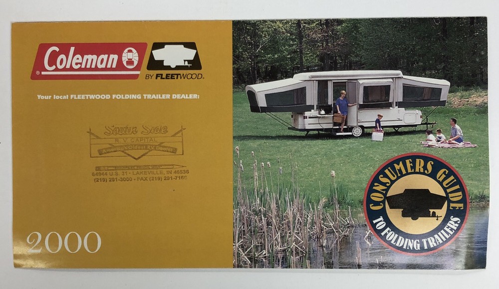 2000  Coleman Camper Guide To Folding Trailers Brochure