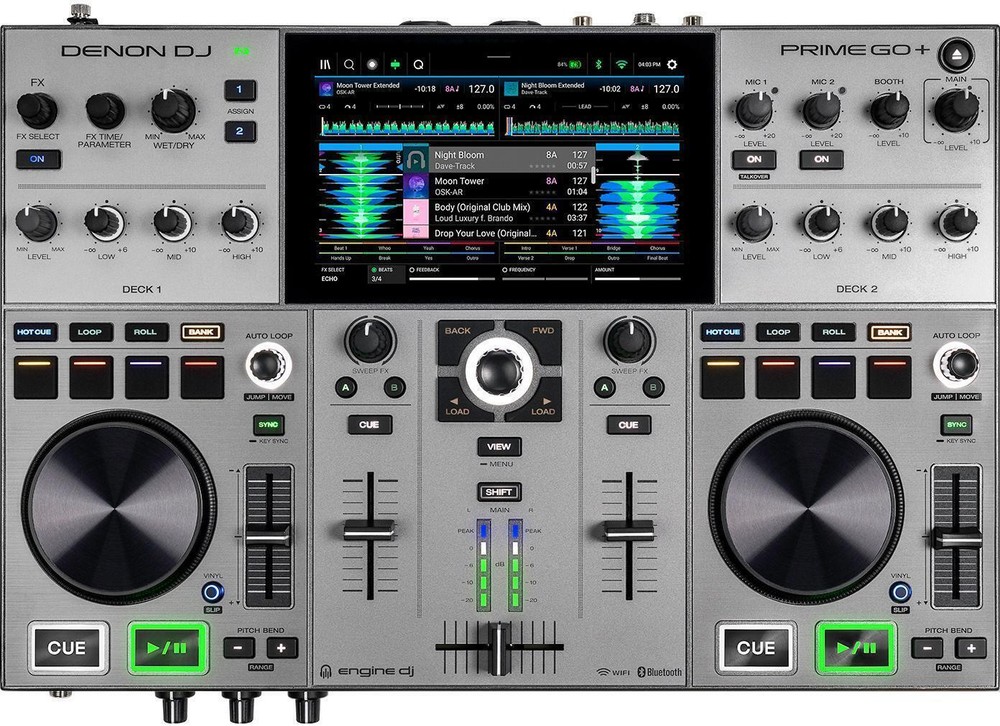 Denon DJ Prime GO+ Portable 2-deck Standalone DJ System