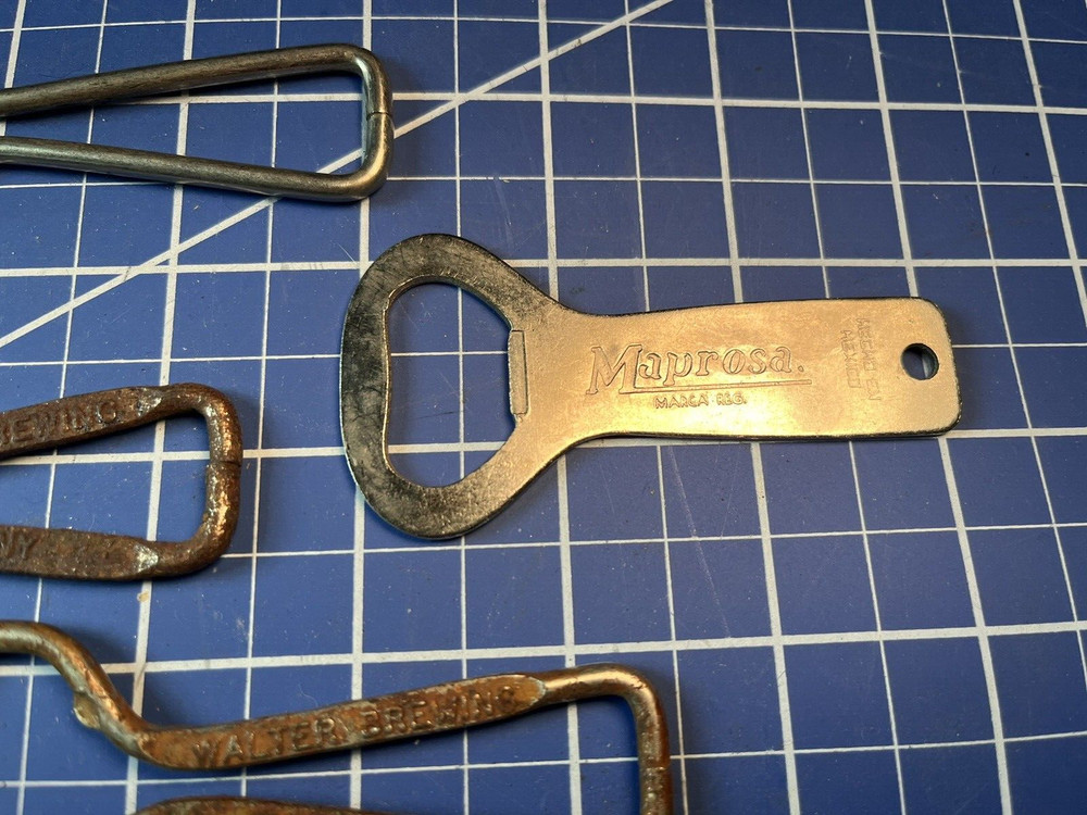 7 Vintage Bottle Openers Corkscrews Peeing Boy Walter Brewing Maprosa