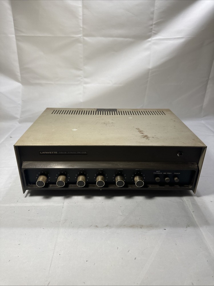Solid State Microphone/Phono Amplifier Lafayette PA-25B Not Working