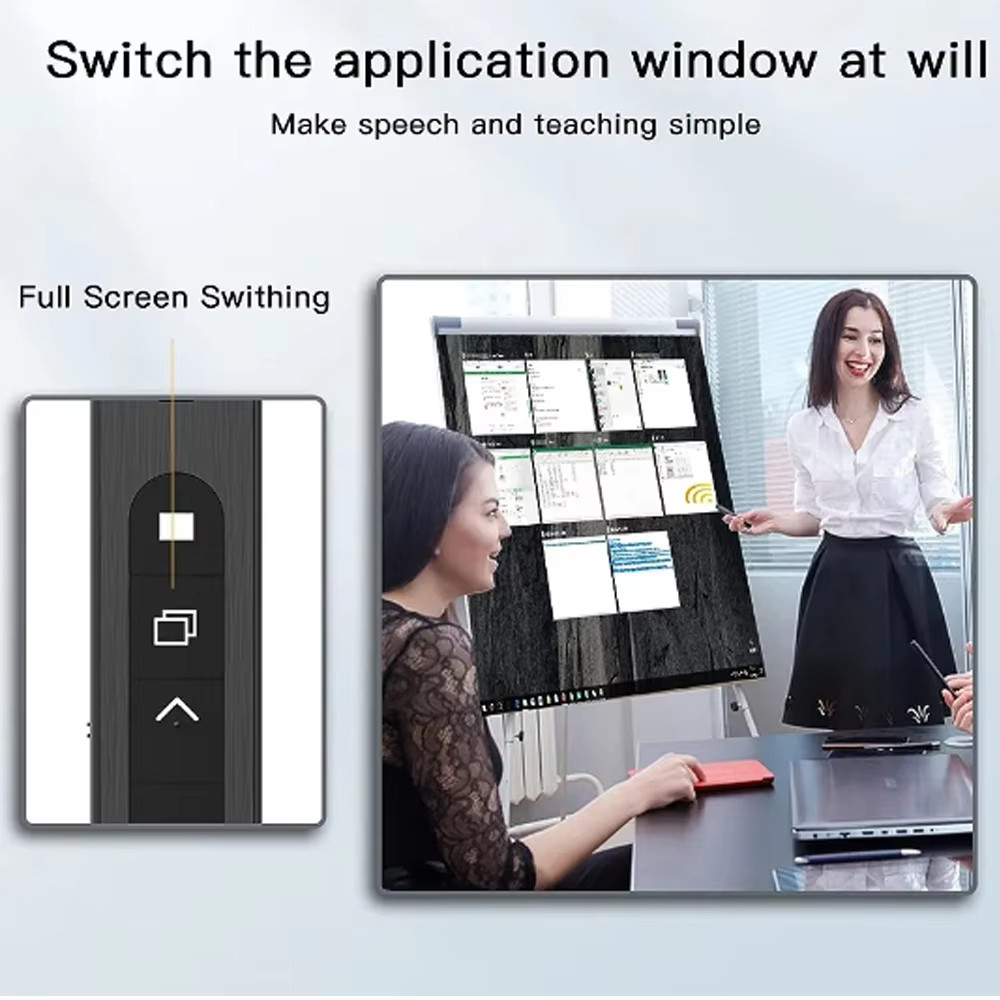 Wireless Presenter Remote Pointer – Compatible with Windows/Mac/Linux/Android