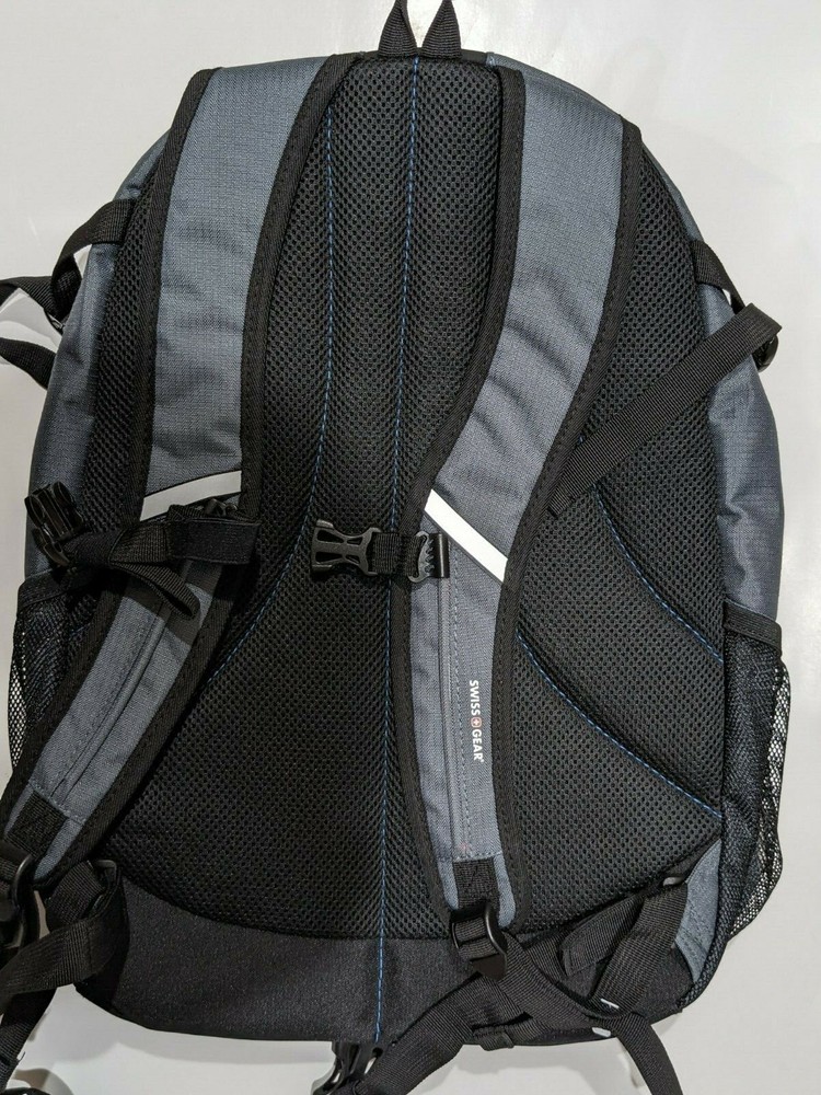 NWT Swiss Gear Stow Pack Backpack Blue/Black/Gray 30 Liters