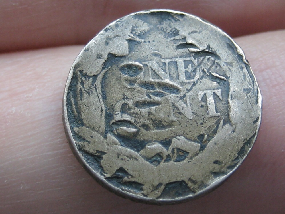 1858 Flying Eagle Penny Cent- TINY, Only 16 MM Diameter