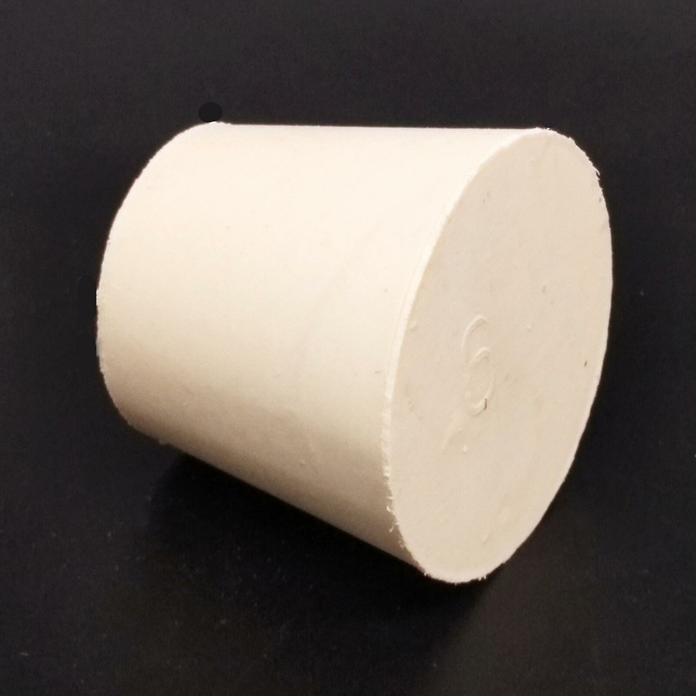 Rubber Stopper Bungs Laboratory Solid Hole Stop Push-In Sealing Plug