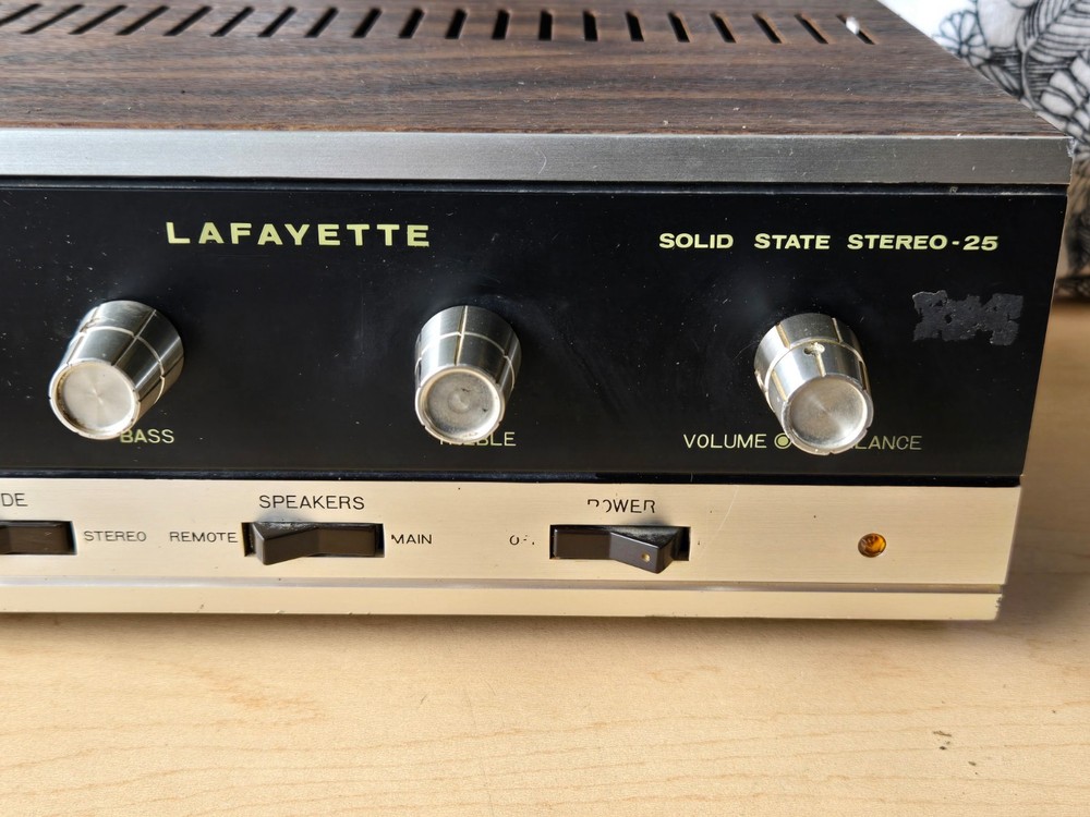 Lafayette Solid State Stereo 25 - Untested - For Parts OR Repair