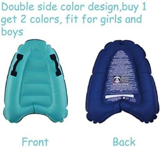 Durable Inflatable Surf Body Board - Lightweight with Handles for Easy Learning