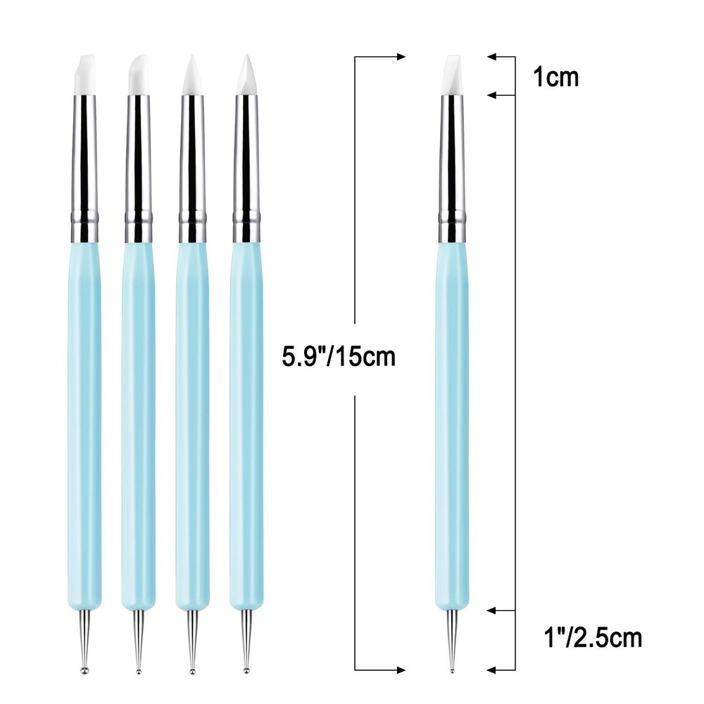 10Pcs Silicone Clay Sculpting Tool, Modeling Dotting Tool& Pottery Craft use ...