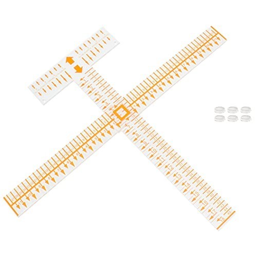 T-Shirt Alignment Ruler Guide Tool Set - Acrylic Design Centering for Easy Sewin