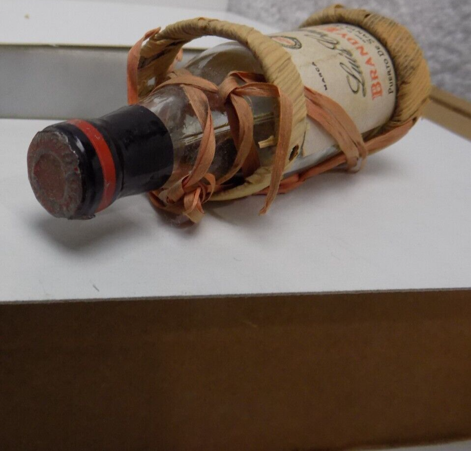 VINTAGE LUIS CABALLERO BRANDY - EMPTY MINATURE BOTTLE