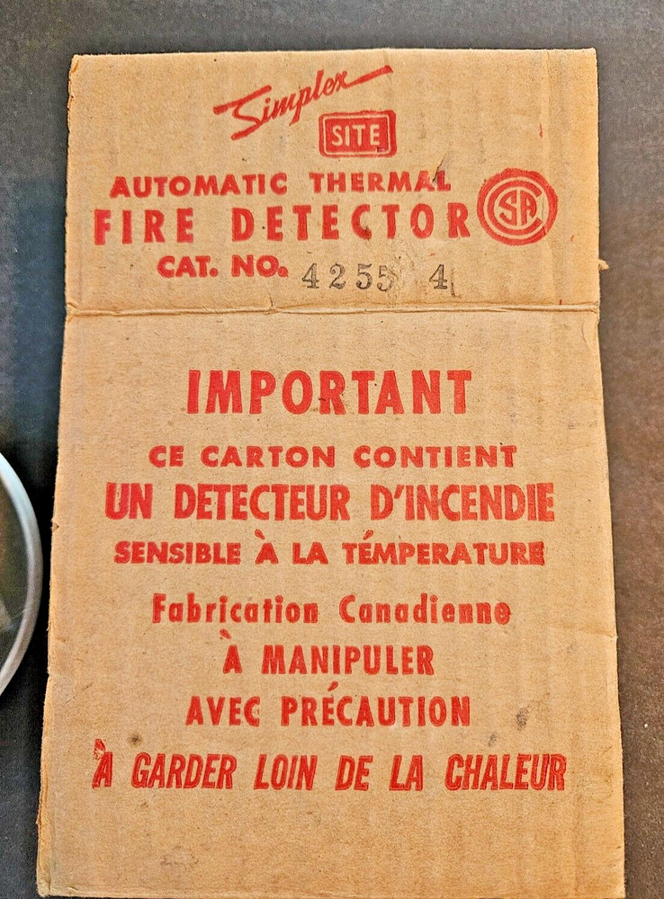Simplex Model 4255-4 Fire Detector - New In Box
