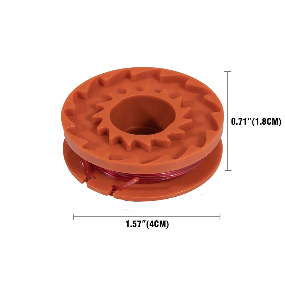 20-Pack Replacement Nylon Spool Line for Worx Trimmer/Edger WA0010