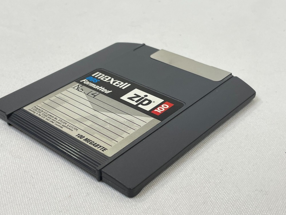 Used Maxell DOS Formatted ZIP 100 ZIP100 100MB Disk - Tested and Working