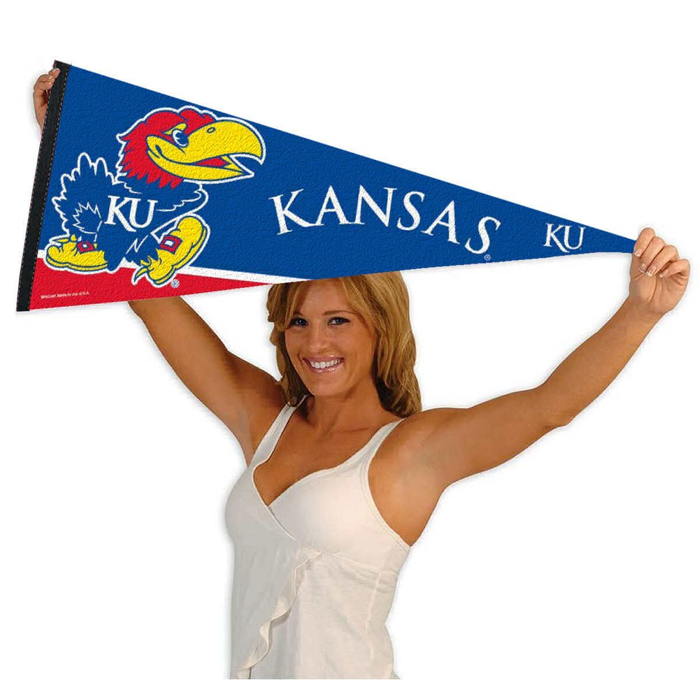KU Jayhawks 12x30 Felt Pennant