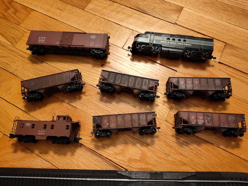Custom HO Scale New York Central freight train set